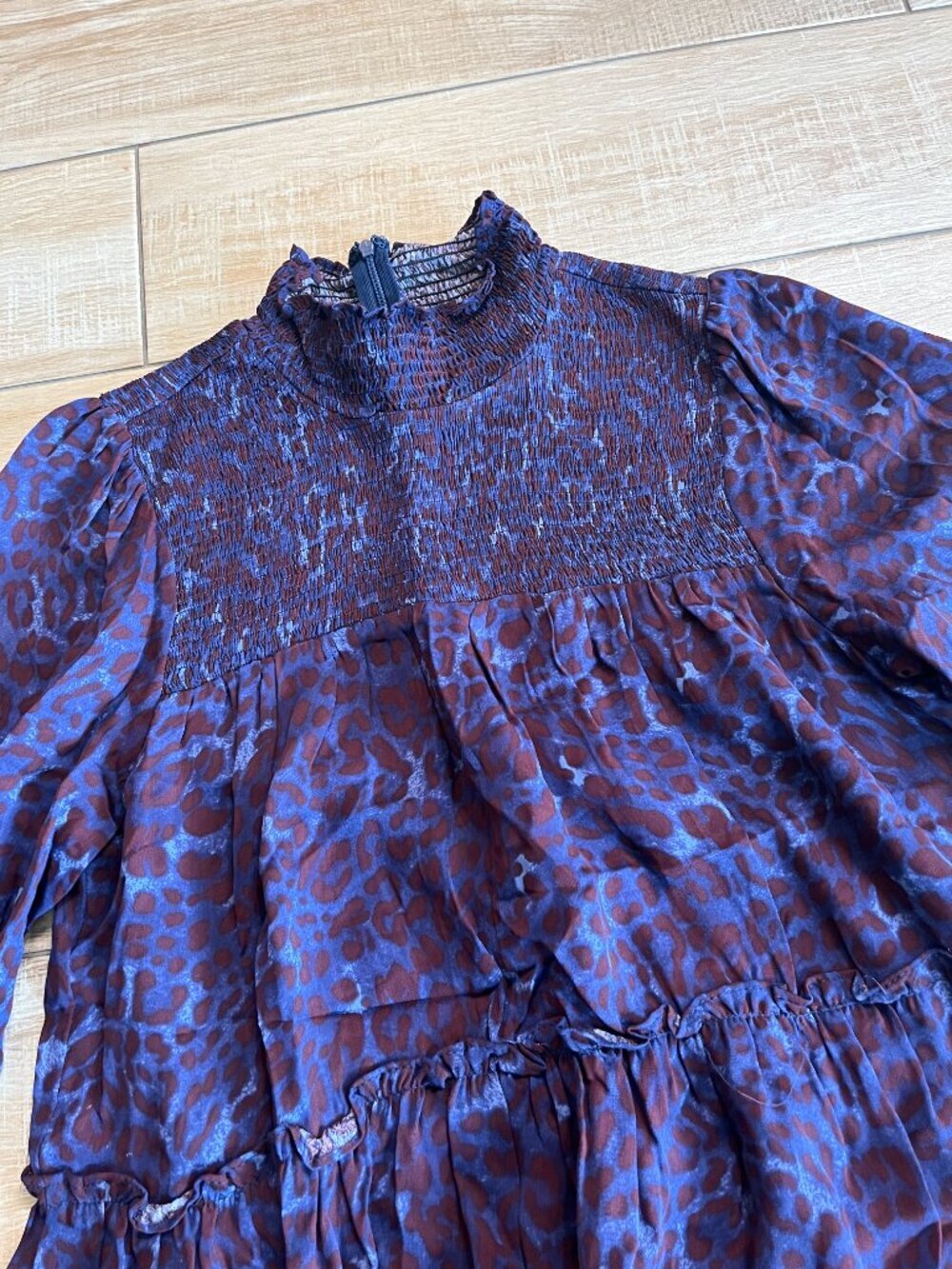 Womens KARLIE Purple Animal Print Mini Dress - M - Picture 2 of 8
